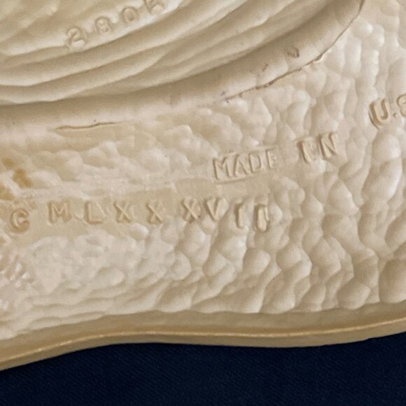 Vtg Burwood Straw Hats w/ Blue Bows Plastic Wall Decor Set of 2 Cottage - Picture 4 of 5